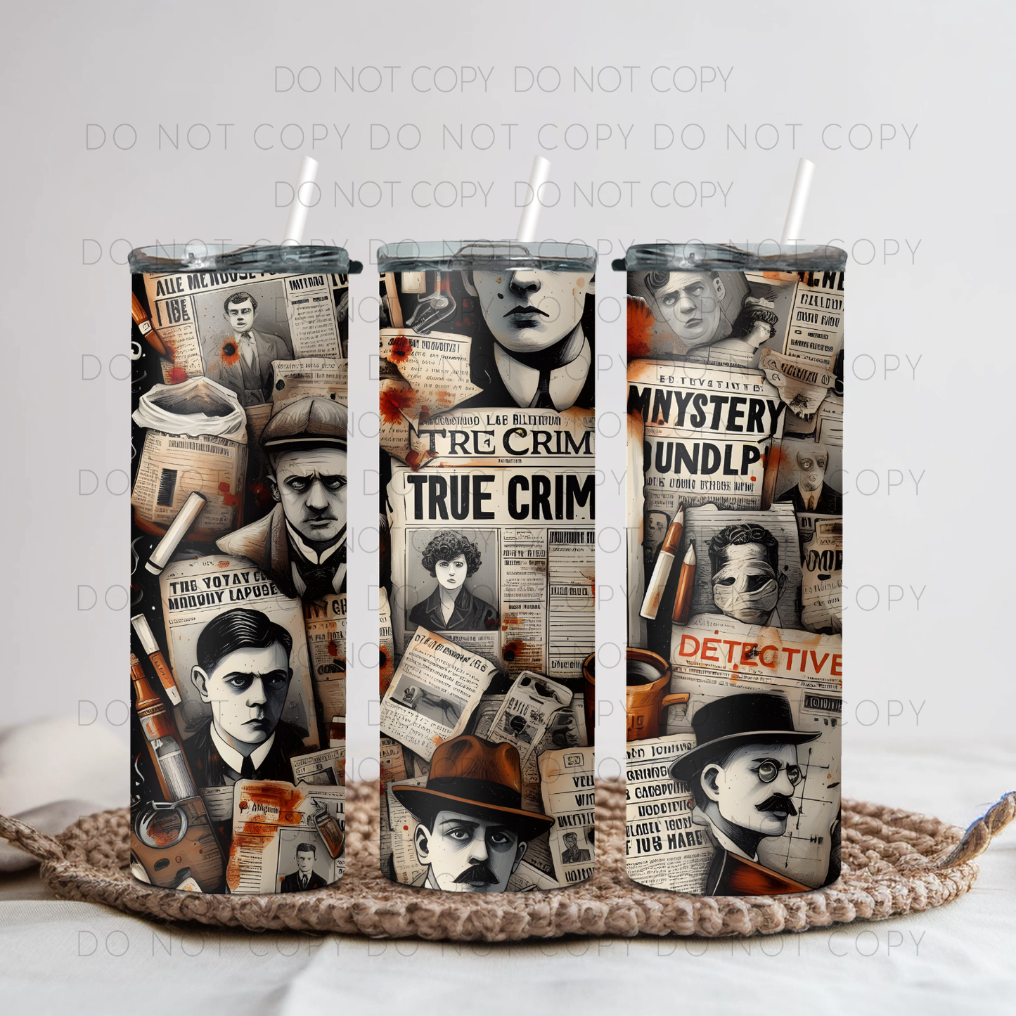 True Crime Newspaper 20oz Tumbler