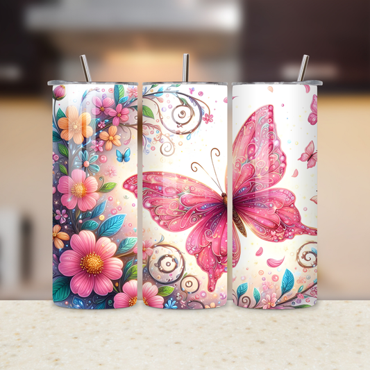 Spring Butterfly 20oz Tumbler