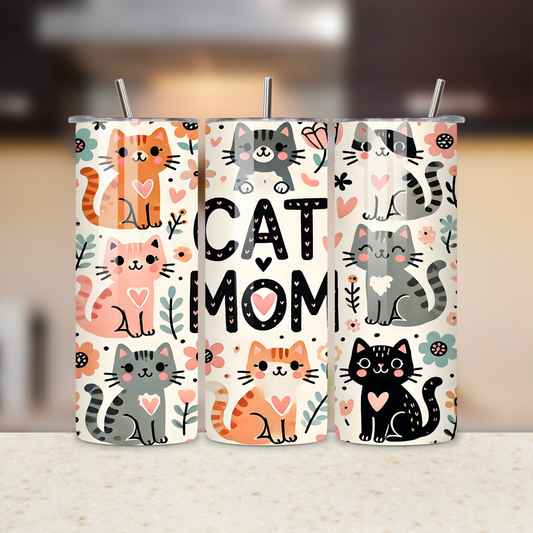 Cat Mom 20oz Tumbler