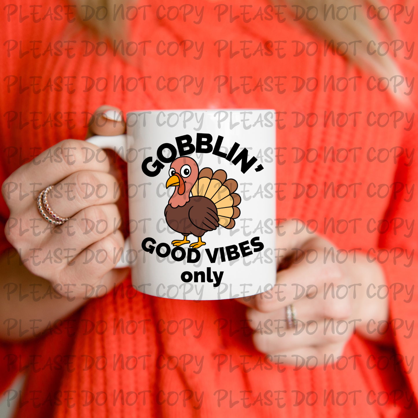 Gobblin' Good Vibes Only Mug