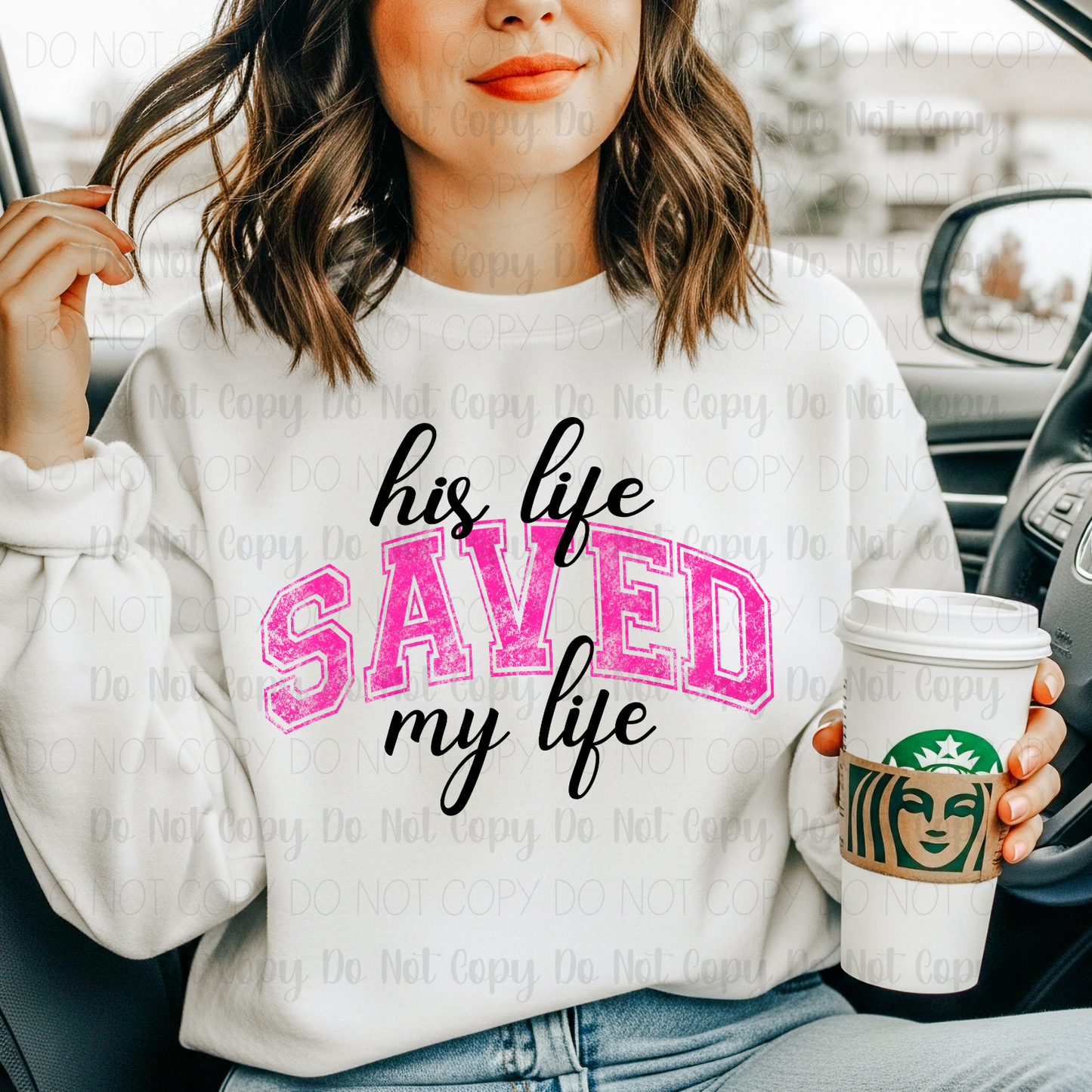 His Life Saved My Life (Pink) Digital Download