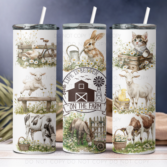 Life Is Better On The Farm 20oz Tumbler