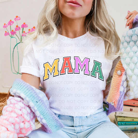 Custom Retro Wavy Name (Multicolored)