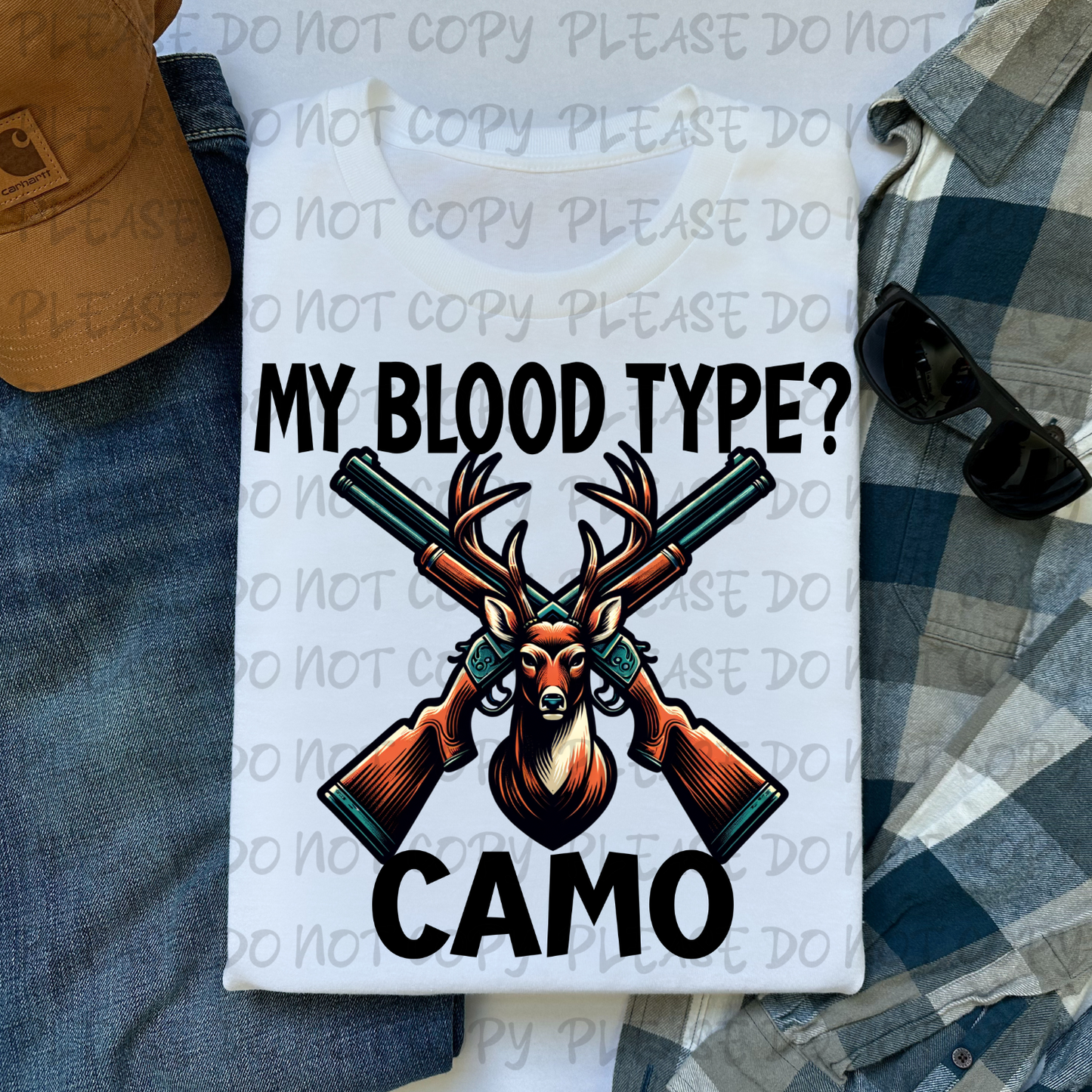 My Blood Type? Camo Digital Download