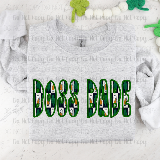 St. Patrick's Boss Babe Digital Download