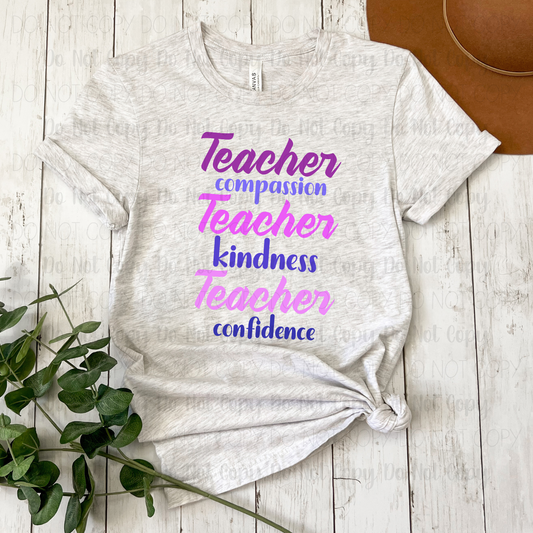 Teacher Compassion Kindness Confidence Digital Download