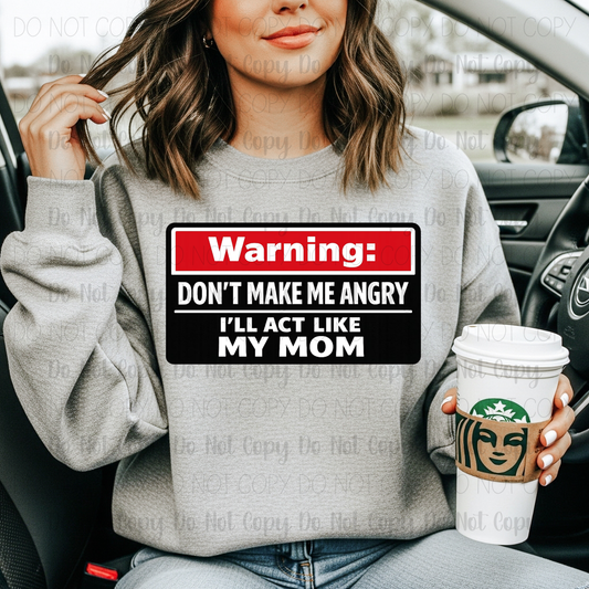 Warning Digital Download