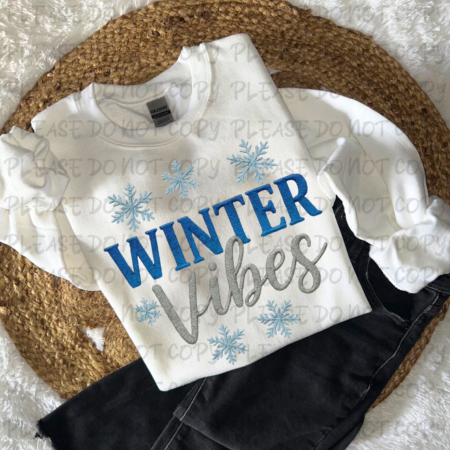 Winter Vibes Blue