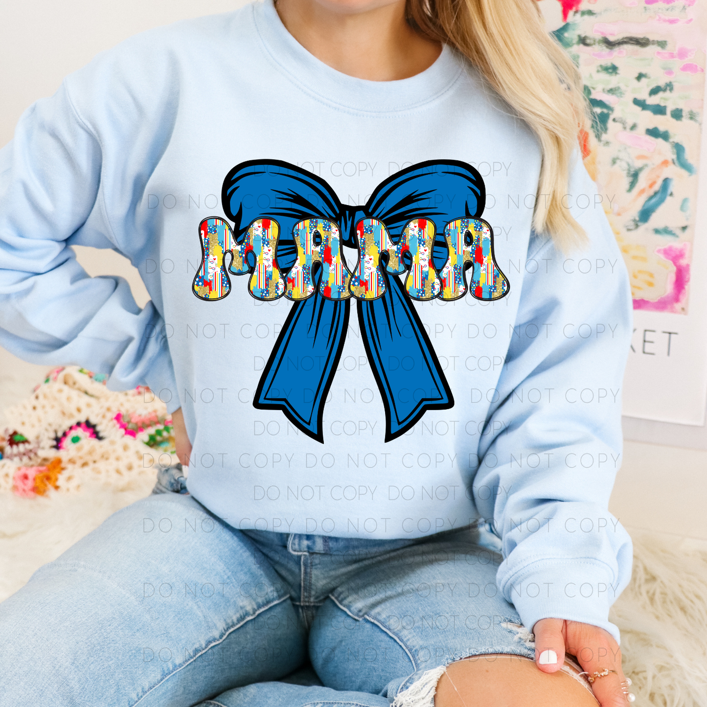 Autism Mama Bow Digital Download