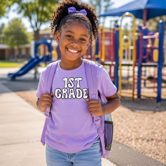 Custom Back to School Grade Shirt | Personalized First Day of School Tee | Preschool–12th Grade