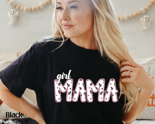 Girl Mama Skulls White Digital Download