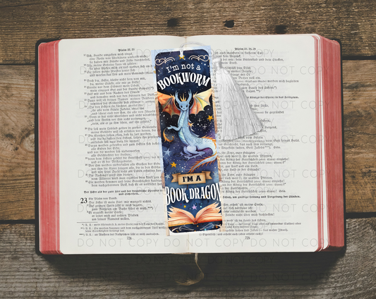 I'm A Book Dragon Bookmark