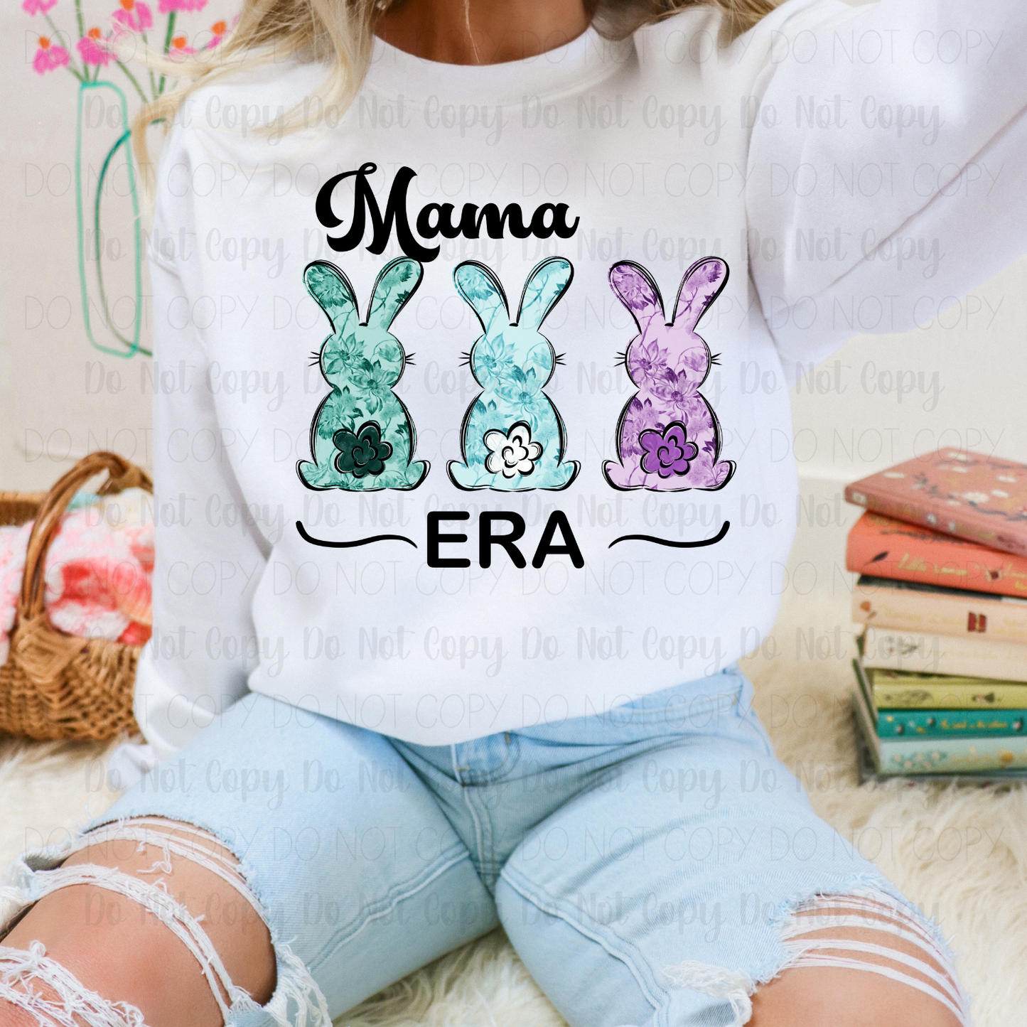 Mama Era Floral Bunnies Digital Download