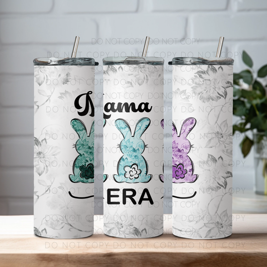 Mama Era Floral Bunnies Tumbler Digital Download