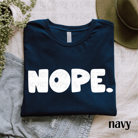 Nope-White Digital Download