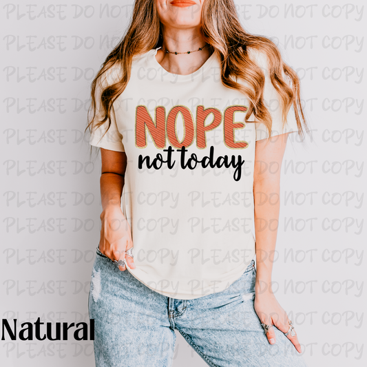 Nope Not Today-Black Digital Download