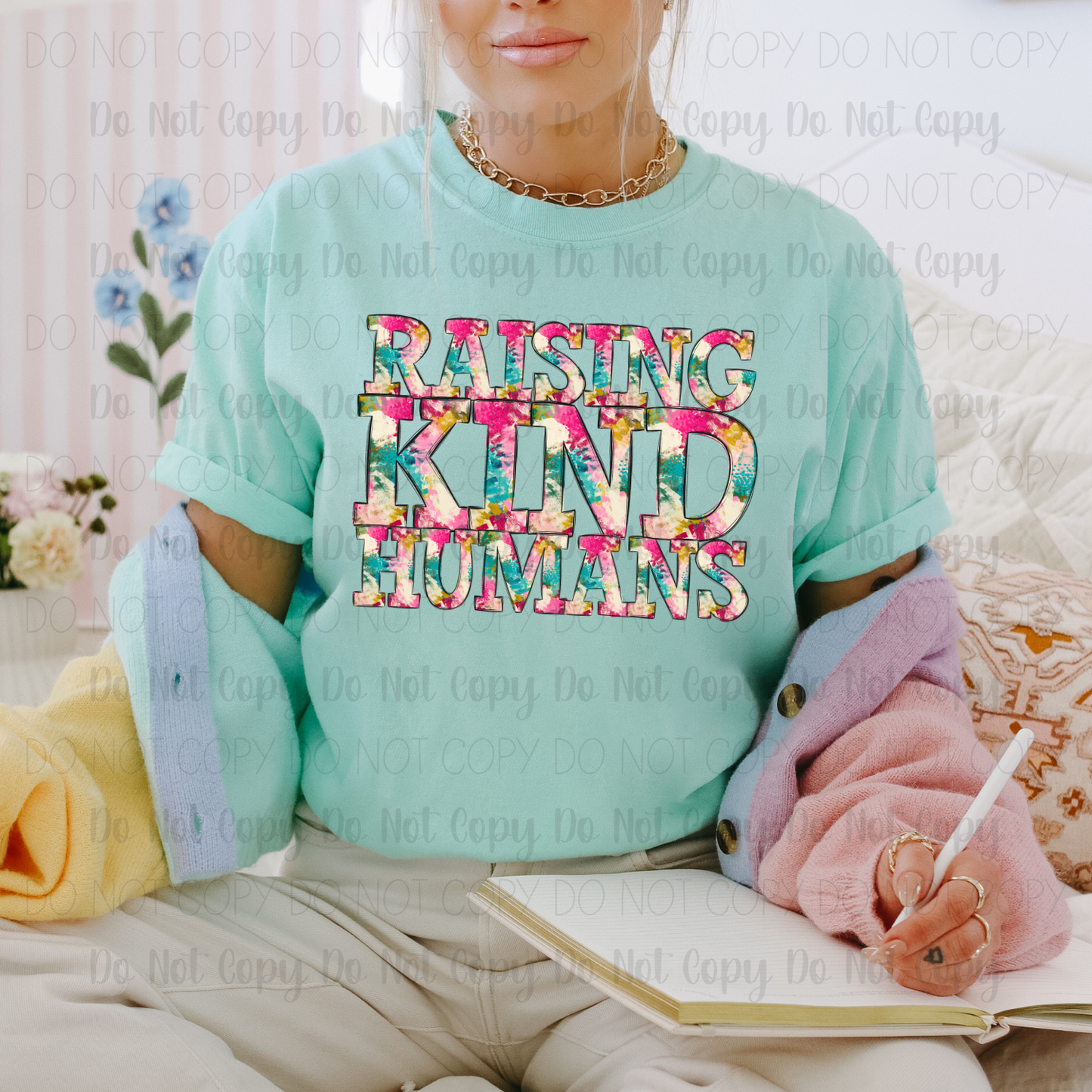 Raising Kind Humans Watercolor Digital Download