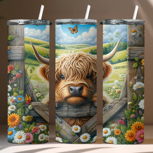 Spring Cow 20oz Tumbler