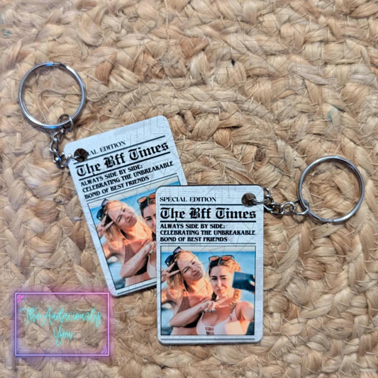 The BFF Times Keychain
